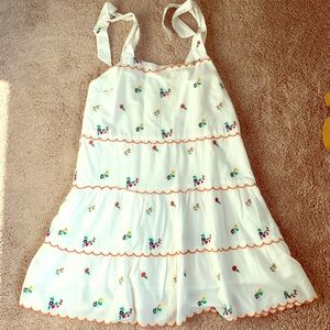 Sezane Anne floral embroidered dress